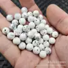 Cuentas Redondas de Turquesa Blanca Imitación Cuentas Sueltas de Jade Imitación 8mm Pulsera Collar Accesorios para Joyería Cuentas Hechas a Mano Venta al por Mayor