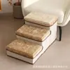 Escada de Escalada para Cães de Estimação, Armazenamento Multifuncional, Degraus de Cama para Gatos e Cães, Escadas Dobráveis de Veludo para Gatos e Cães, Tapete de Degrau para Cachorros