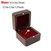 Caja de Madera Maciza para Pendientes de Mujer, Anillos, Joyero de Almacenamiento y Regalo, Nogal Negro Exclusivo Transfronterizo para Regalos de Enamorados Logo
