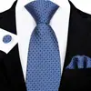 Conjunto de Corbata de Tres Piezas para Hombre 8cm Ropa Formal de Negocios Corbata Bordada Jacquard de Seda de Poliéster Logo Corbata Atada a Mano Personalizada