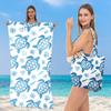 Toalha de Praia Duas em Uma com Bolsa Integrada, Toalha de Praia Dobrável para a Praia, Bolsa de Ombro Multifuncional, Toalha Esportiva Estampada