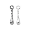 Prata Esterlina S925 Sólida Personalizado Feito à Mão Martelado Prata Palito Gota d'Água Tira Longa Franja DIY Accessories para Contas e Enfiamento