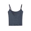 Camisola de Mujer Chica Caliente Cintura Elástica Cordón Casual Holgado Recto Pantalones Rayados Traje de Dos Piezas
