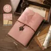 Cuaderno de Hojas Sueltas Estudiante Papel Kraft Libreta de Mano Bloc de Notas Simple Diario DIY Cuaderno de Viaje Antiguo