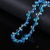 Agujero Horizontal Cristal de Fresa Vidrio Cuentas Sueltas Cadena de Cuentas Pulsera Collar Material Hecho a Mano DIY Cuentas Redondas de Vidrio Colorido Accesorios