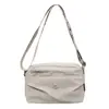 Bolso cruzado de tela de nailon de un solo hombro para mujer, nuevo estilo de verano, versátil, casual, moderno, bolsa de cosméticos con múltiples compartimentos, bolso de lona para mamá