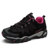 Zapatos de Exterior de Cuero Genuino para Cuatro Estaciones con Tejido de Malla, Transpirables, Antideslizantes, Zapatos Casuales para Senderismo para Parejas, Zapatos de Senderismo de Caña Baja, Zapatos Resistentes al Desgaste para Todoterreno
