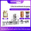 Máquina de enchimento de ameixas e passas totalmente automática, máquina de pesagem de conservas de ameixas e azeitonas, máquina de embalagem de frutas secas engarrafadas e frutas cristalizadas
