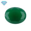 Huagang Gem em forma de ovo Jade verde Vidro Areia Fundo Pedra Nua Oval Malaio Jade Vidro Areia Fundo Anéis Gem Pedra Principal