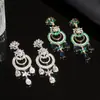 Pendientes Colgantes Redondos con Forma de Gota de Agua Cortados a Diamante con Incrustaciones de Aguja de Plata Pendientes de Estilo Palacio Retro Lujo Accesible Pendientes de Gama Alta