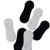 Calcetines Invisibles, Calcetines Bajos Poco Profundos, Calcetines Cortos Tipo Barco, Calcetines Clásicos Blancos y Negros para Mujer, Calcetines Versátiles Antideslizantes para Estudiantes, Transpirables y Absorbentes de Sudor