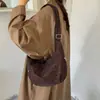 Otoño/Invierno Nuevo Estilo Coreano Retro Mate Estampado de Leopardo Bolso Dumpling Bolso de Hombro Único Versátil Casual Ligero para Viajar Bolso Cruzado