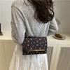 2025 Nuevo Color de Moda Bloques de Color Estampado Lazo Fresco Casual Simple Bolso Cuadrado Pequeño Bolso de Hombro Cruzado para Viajar