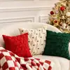 Funda de Almohada Navideña Popular Transfronteriza, Almohada de Peluche Navideña Decoración Festiva para el Hogar Cojín para Sofá Funda de Almohada Venta al por Mayor