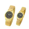 Reloj de Pulsera al por Mayor Banda Elástica Reloj para Personas Mayores Banda Elástica Reloj de Regalo Casual de Cuarzo Par de Relojes para Hombre y Mujer