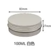 Caixa de embalagem de amostra cosmética de alumínio de 100g para creme, creme para os olhos, creme facial, pomada de lithospermum, caixa de linha de pesca, disponível em várias cores