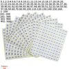 Fábrica Xiangyu 0-500 Rotulagem Digital Etiquetas Transparentes de Tamanho Adesivos Redondos Adesivos Autocolantes