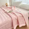 Colcha de Algodão para Ar Condicionado, Colcha de Verão, Colcha de Solteiro e Casal, Dormitório Estudantil, Lavável à Máquina, Colcha Refrescante de Verão, Colcha para Soneca, Atacado