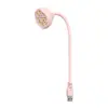 Lámpara de Loto Portátil de 27W con Enchufe USB Compacta con Sensor Inteligente y Botón de Temporizador 9 Luces LED