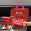 Caja para Tarta de Huevo Horneada 2 Piezas Bandeja para Tarta de Huevo Portuguesa Caja de Embalaje para Tarta Bolsa de Embalaje para Llevar Bolsa de Papel Kraft Impresión