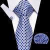 Corbata azul de tres piezas para hombre, corbata formal, suministro directo de fábrica, transfronterizo