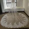 Novo Véu de Noiva com Cauda de Renda Super Longo Grande Véu Vestido de Noiva Casamento Véu Macio