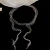 Collar de Cadena Redonda de Circonita Multicapa Ajustable, Cadena para Clavícula de Metal Estilo Europeo y Americano de Alta Resistencia con un Diseño Único