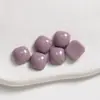 Versão Coreana de 10mm de cor sólida simples versátil cor sólida quadrada tamanho pequeno patch de resina brincos DIY acessórios de cabelo feminino