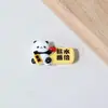 Accesorios de Resina de Personaje Panda Fruta de Dibujos Animados DIY Pegamento Cremoso Pasador Cuerda para el Cabello Funda para Teléfono Móvil Parche para Vehículo Eléctrico