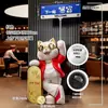 Regalo de Apertura: Figura de Gato de la Suerte de Alta Gama, Decoración Grande de Piso para la Recepción, Regalo de Buena Suerte y Prosperidad