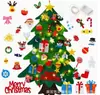 Árbol de Navidad de Fieltro Amazon Modelo Nuevo Educativo para Niños Decoración Navideña Colgante con Luces Árbol de Navidad