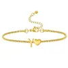 Amazon Carta de Amor Transfronteriza 26 Letras Estilo Nuevo Moderno, Suave, Elegante, Sencillo y Versátil Cadena Fina Joyería de Mano para Mujeres