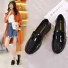 Zapatos de Mujer Estilo Británico de Piel Genuina 2026 Otoño e Invierno Nuevos Mocasines Versátiles Zapatos Planos Negros Mocasines