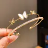 Pulseira com Fivela de Zircônia Banhada a Ouro Real 18K, Exquisite e Fashion, Pulseira Versátil com um Toque de Luxo Leve e de Alta Qualidade para Mulheres
