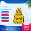 Saco plástico saco por atacado supermercado saco de compras saco plástico transparente smiley saco de rosto saco colete portátil