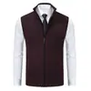 Chaleco de Punto con Forro Polar Otoño e Invierno Transfronterizo para Hombre Sin Mangas Chaqueta de Punto Chaleco de Punto Cálido Chaleco