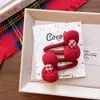 Pinza para el pelo de terciopelo con lazo para el Año Nuevo de niños coreanos para niñas, letras bordadas lindas, pasador festivo rojo brillante, pinza de saludo de Año Nuevo