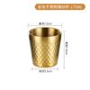 Copo Martelo de Camada Dupla em Aço Inoxidável 304 Padrão Colmeia Espessado Doméstico Copo de Água Copo de Café Copo com Borda Galvanizada Copo de Cerveja