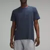 Camiseta masculina casual esportiva leve, gola redonda esportiva, elástica, secagem rápida, manga curta, para yoga e fitness, absorvente de suor, respirável