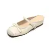 Sapatos rasos femininos personalizados estilo francês, bico quadrado, sem cadarço, com laço, sola grossa, aumento interno de altura, corte baixo, sapatos femininos plus size