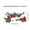 Adesivos de Porta Rosa Pastoral Autoadesivos Adesivos de Parede Flor Quarto Fundo de Parede Cabeceira Adesivos Decorativos BR0604E