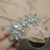 Acessórios de Cabeça para Novo Banquete de Casamento Transfronteiriço, Acessórios de Cabelo com Pérolas e Strass, Presilha de Mola de Cristal, Pente de Liga de Metal de Alta Qualidade, Acessórios para Noivas