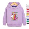 Unicórnio meninos e meninas camisola com capuz outono 2022 primavera e outono novo estilo ocidental infantil bebê all-match casual top
