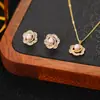 Conjunto de Brincos e Colar Weidni de Luxo Acessível, High-End, Elegante, Moderno e Versátil, Atacado para Mulheres