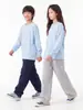 Ropa Infantil Dk 26 Colección Otoño Niños y Niñas Algodón Puro 7A Antibacteriano Cepillado Camiseta de Manga Larga para Niños y Niños Mayores Camiseta Básica Casual