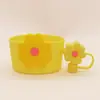 Cubierta Popular Transfronteriza de Silicona para Taza Térmica Tapa Inferior de Silicona para Vaso de Agua Stanley Cubierta Protectora de Silicona con Lazo Venta al por mayor en stock