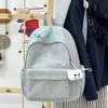Mochila estudiantil nueva estilo coreano para niñas, mochila de nicho ins con letras bordadas, mochila de alta estética para estudiantes de secundaria y preparatoria