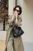 Bolsa Feminina de Couro Genuíno Bolsa Tote de Luxo Leve Couro Bovino Camada Superior Bolsa Feminina Fashion Retrô Grande Capacidade Ombro Único Transversal