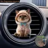 Lindo Clip de Perfume para Ventilación de Coche de Gato Gatito Acrílico Decoración de Coche Accesorio de Interior Adorno de Fragancia