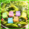 Figuras de Oso Miniatura Lindas que Brillan en la Oscuridad, Accesorios para Decoración de Jardín DIY, Mini Adornos de Musgo